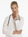 Serious female doctor looking at camera Royalty Free Stock Photo