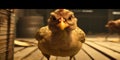 Serious Hen Cinematic Shot, Made with Generative AI