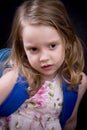 Serious little girl Royalty Free Stock Photo