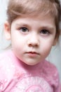 Serious little girl Royalty Free Stock Photo