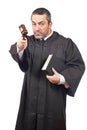 Serious male judge Royalty Free Stock Photo