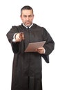 Serious male judge Royalty Free Stock Photo