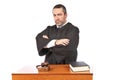 Serious male judge Royalty Free Stock Photo