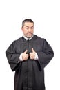 Serious male judge Royalty Free Stock Photo