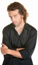Serious Man with Folded Arms Royalty Free Stock Photo
