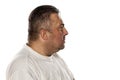 Serious obese man Royalty Free Stock Photo