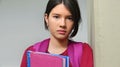 Serious Pretty Female Student Royalty Free Stock Photo