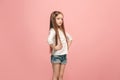 Young serious thoughtful sad teen girl Royalty Free Stock Photo
