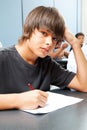 Serious School Boy Royalty Free Stock Photo