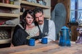 Serious Sheriff and Woman Inside House