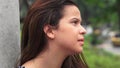 Serious Teen Girl Staring Royalty Free Stock Photo