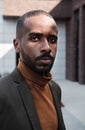 Serious Young Black Man Portrait Royalty Free Stock Photo