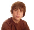 Serious young teen boy Royalty Free Stock Photo