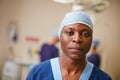 Serious about your surgery. Portrait of a confident surgeon standing in an operating room.