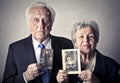 Seriuos old man and woman Royalty Free Stock Photo