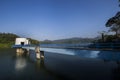 Sermo reservoir, Jogjakarta,Indonesia Royalty Free Stock Photo