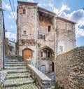 Scenic sight in Sermoneta, medieval village in Latina Province, Italy Royalty Free Stock Photo