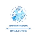 Serotonin syndrome concept icon