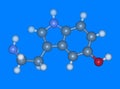 Serotonine molecular model