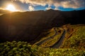 Serpantine mountain road Royalty Free Stock Photo