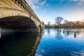 Serpentine bridge in Hyde park Royalty Free Stock Photo