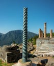 Impressions of the famous ancient site of Delphi in Northern Greece Royalty Free Stock Photo