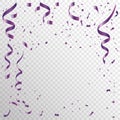 Serpentine confetti purple mix