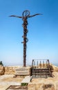 The Serpentine Cross (aka the Brazen Serpent Monument), on Mt. nebo, Jordan.
