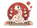 Serpentine Elegance - Chinese Zodiac Snake