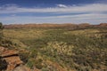 A view from Serpentine Gorge viewing point of West MacDonnell National Park in Northern Territory, Australia. Royalty Free Stock Photo