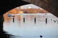 The Serpentine Lake in Hyde Park Royalty Free Stock Photo