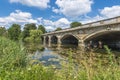 Serpentine lake and Serpentine Bridge in Hyde Park, London Royalty Free Stock Photo