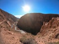 Serpentine mountain trail in Gorges Dades in high Atlas, Morocco Royalty Free Stock Photo