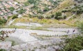 Serpentine road ascending the hill in a southern Italy village Royalty Free Stock Photo