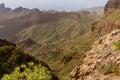 Serpentine road in the mountains of Tenerife, Spain