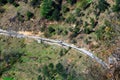 Serpentine roads in the foothills of the Himalayas