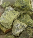 Raw Green Serpentine Mineral