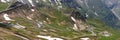 Serpentines of the Grossglockner High Alpine Road. Austria. Panorama Royalty Free Stock Photo