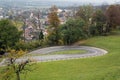 Serpentines near the Castle in Vaduz, Lichtenstein Royalty Free Stock Photo