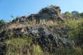Serpentinite rocky mountain at Song Khwae District, Nan Province, Thailand. mountains full of serpentine.