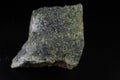 Serpentinite stone mineral on black background