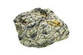 Serpentinite stone on white background