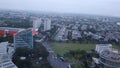 urban view from the top of the Serpong Tanggerang city hotel