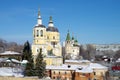 SERPUKHOV, RUSSIA - February, 2019: View of the Church of the Prophet Elijah