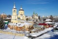 SERPUKHOV, RUSSIA - February, 2019: View of the Church of the Prophet Elijah