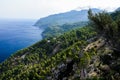 Serra de Tramuntana sea coast in Majorca, Spain, Europe, in a beautiful summer day Royalty Free Stock Photo