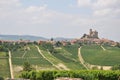 Serralunga di Alba barolo vineyards Langhe Italy Royalty Free Stock Photo