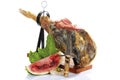 Serrano ham and melon Royalty Free Stock Photo