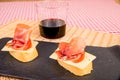 Serrano ham tapa Royalty Free Stock Photo