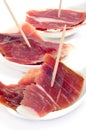 Serrano ham tapas Royalty Free Stock Photo